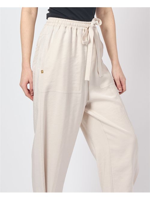 Manila Grace women's trousers with drawstring MANILA GRACE | P230GUMA332